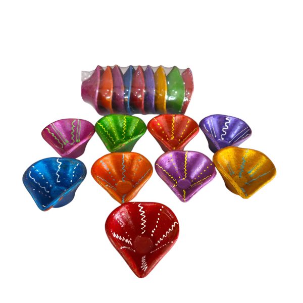 Painted oil lamp 9pcs