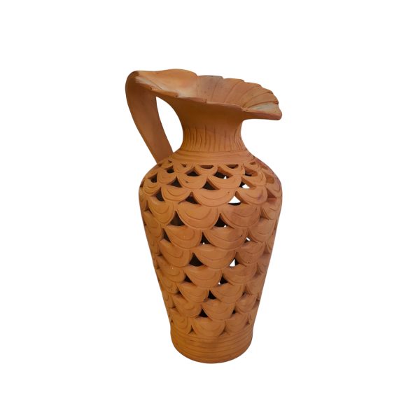 Terracotta Vase with Jug design