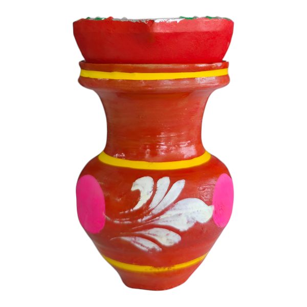 Painting kalash with lamp